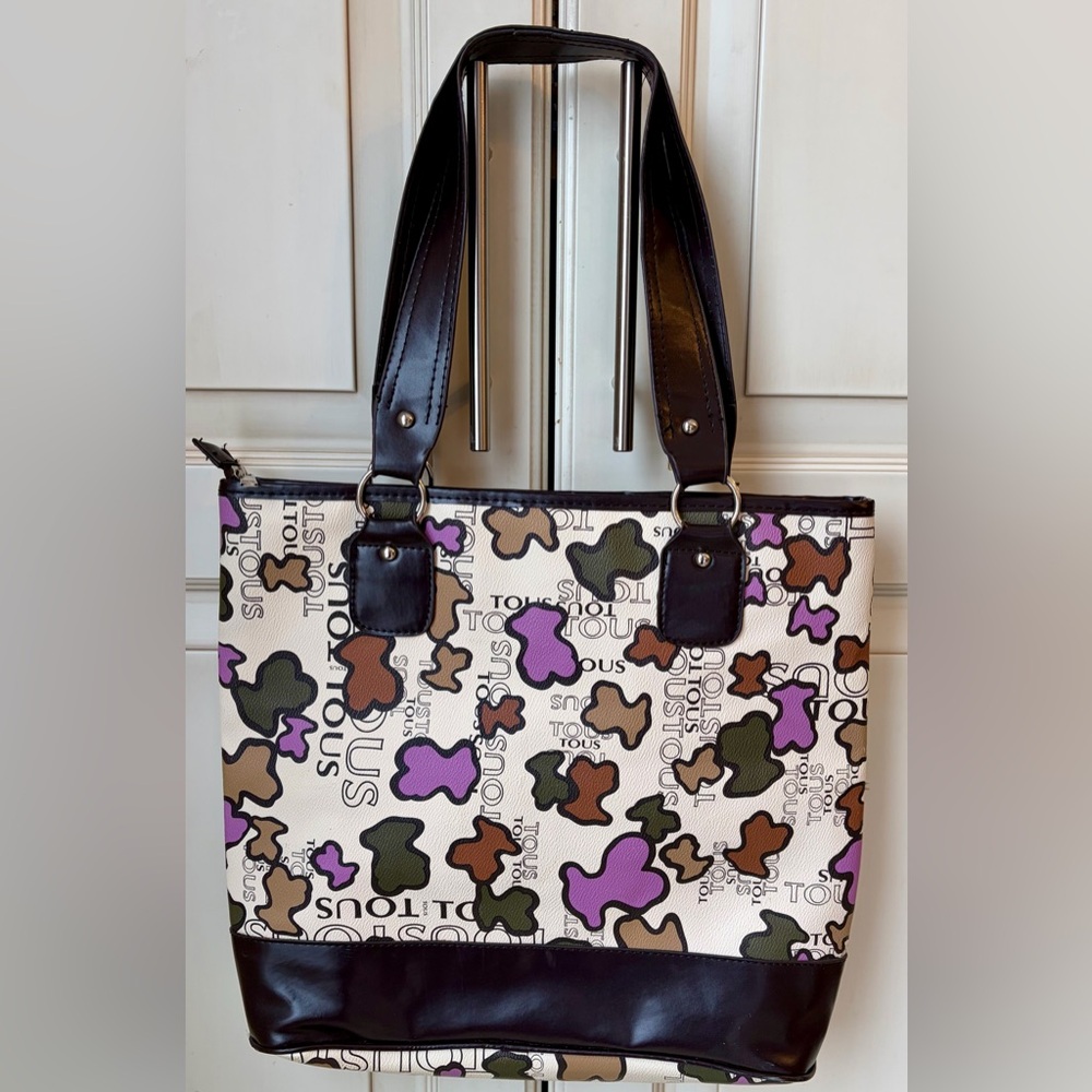 Tous Black and Multicolor PVC Tote Bag - Picture 8 of 11